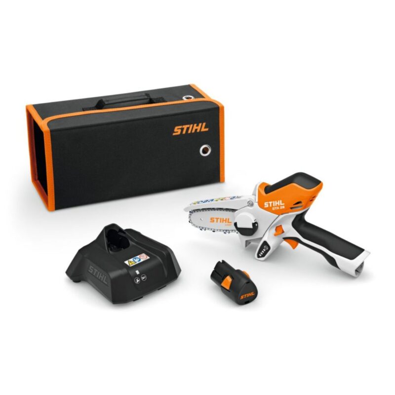 KIT MINI MOTOSIERRA BATERIA GTA 26 + 2 BATERIAS + CARGADOR